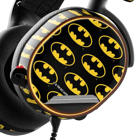DC Comics Batman Logo Pattern SteelSeries Arctis 5 Skin
