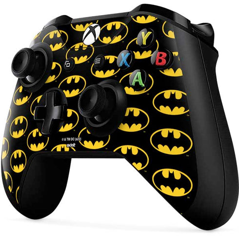 DC Comics Batman Logo Pattern Xbox One X Controller Skin