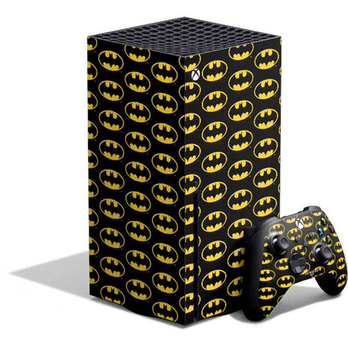 DC Comics Batman Logo Pattern Xbox Series X Bundle Skin