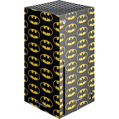 DC Comics Batman Logo Pattern Xbox Series X Console Skin