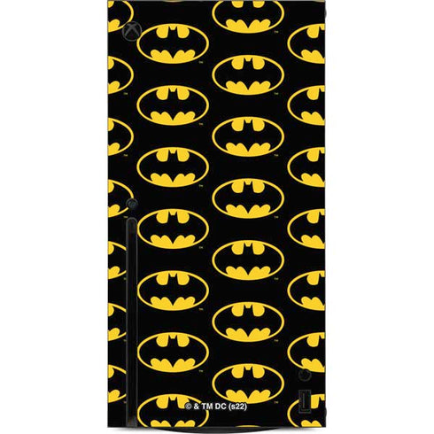 DC Comics Batman Logo Pattern Xbox Series X Console Skin