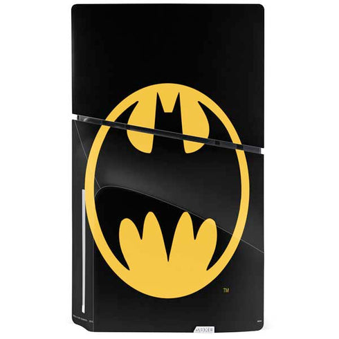 DC Comics Batman Logo PS5 Slim Disk Console Skin