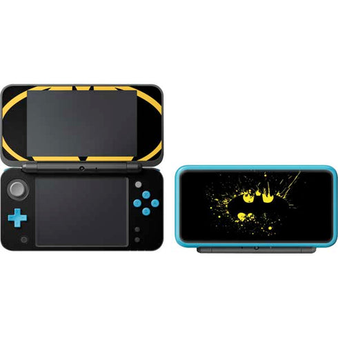 DC Comics Batman Logo Yellow Splash Nintendo 2DS XL (2017) Skin
