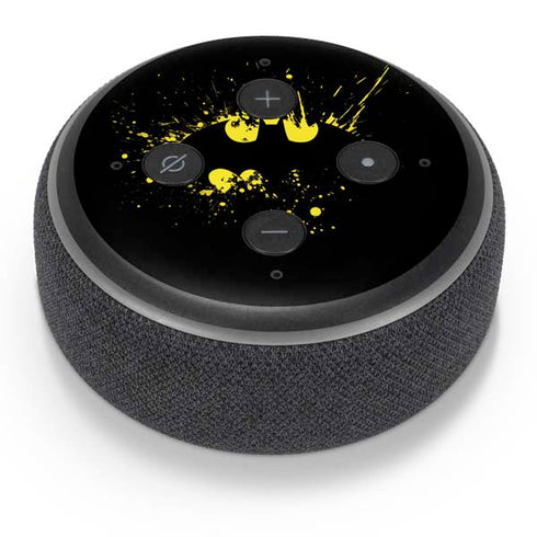 DC Comics Batman Logo Yellow Splash Amazon Echo Dot Skin