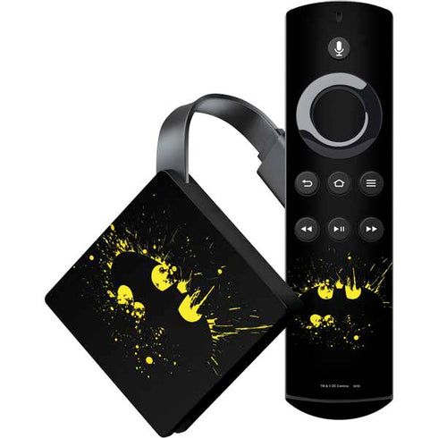 DC Comics Batman Logo Yellow Splash Amazon Fire TV Skin