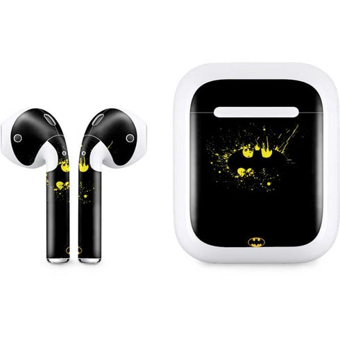 DC Comics Batman Logo Yellow Splash Apple AirPods Skin