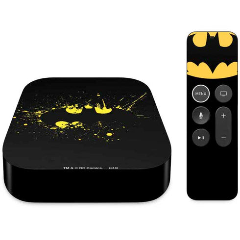 DC Comics Batman Logo Yellow Splash Apple TV Skin