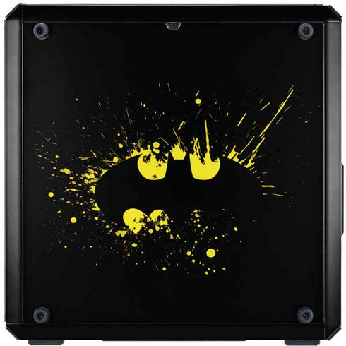 DC Comics Batman Logo Yellow Splash Cooler Master MasterBox Q300L Mini Tower Skin