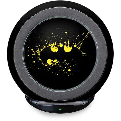 DC Comics Batman Logo Yellow Splash Fast Charge Wireless Charging Stand Skin