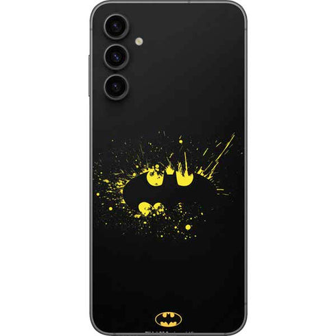 DC Comics Batman Logo Yellow Splash Galaxy A14 5G Skin
