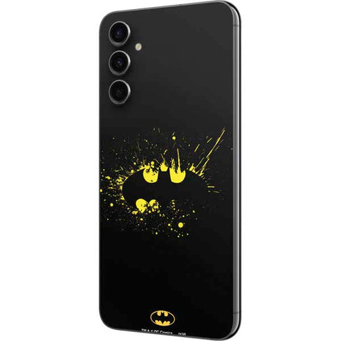 DC Comics Batman Logo Yellow Splash Galaxy A14 5G Skin