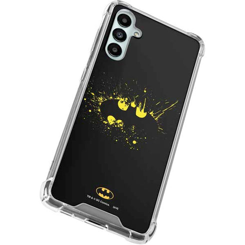 DC Comics Batman Logo Yellow Splash Galaxy A15 5G Clear Case