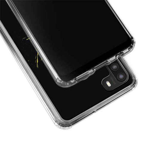 DC Comics Batman Logo Yellow Splash Galaxy A21 Clear Case