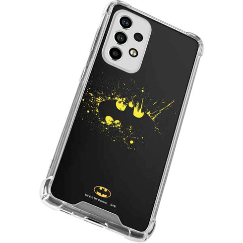 DC Comics Batman Logo Yellow Splash Galaxy A53 5G Clear Case