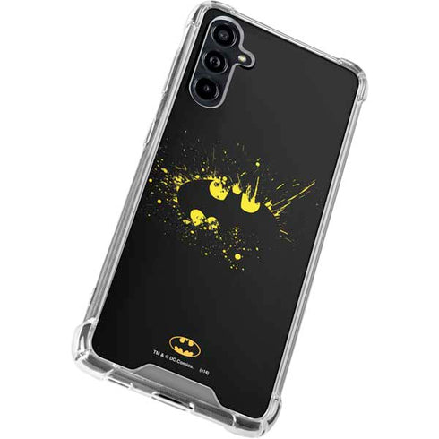 DC Comics Batman Logo Yellow Splash Galaxy A54 5G Clear Case