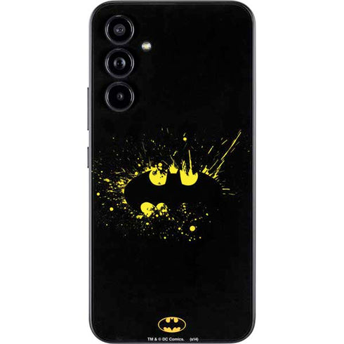 DC Comics Batman Logo Yellow Splash Galaxy A54 5G Skin