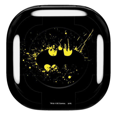 DC Comics Batman Logo Yellow Splash Galaxy Buds Pro Skin