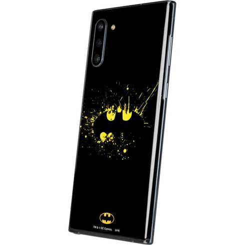 DC Comics Batman Logo Yellow Splash Galaxy Note 10 Skin