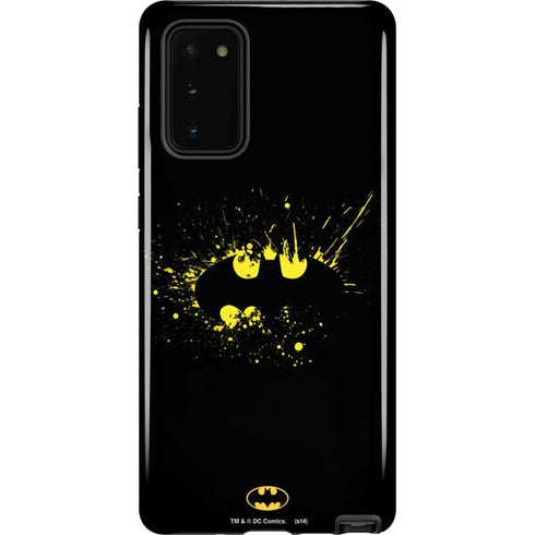 DC Comics Batman Logo Yellow Splash Galaxy Note20 5G Pro Case