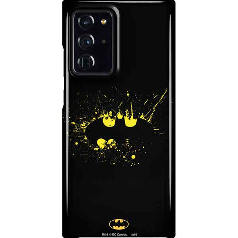 DC Comics Batman Logo Yellow Splash Galaxy Note20 Ultra 5G Lite Case