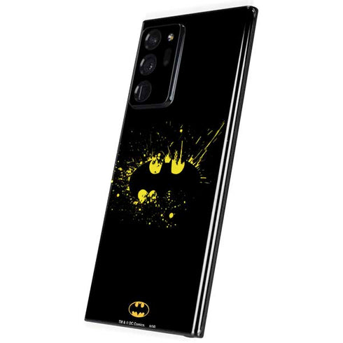DC Comics Batman Logo Yellow Splash Galaxy Note20 Ultra 5G Skin