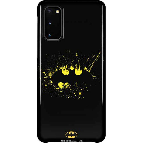 DC Comics Batman Logo Yellow Splash Galaxy S20 Lite Case