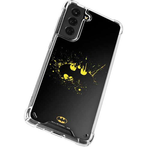 DC Comics Batman Logo Yellow Splash Galaxy S21 Plus 5G Clear Case