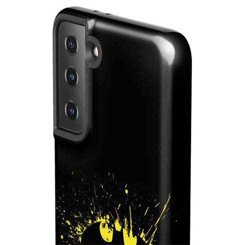 DC Comics Batman Logo Yellow Splash Galaxy S21 Plus 5G Pro Case