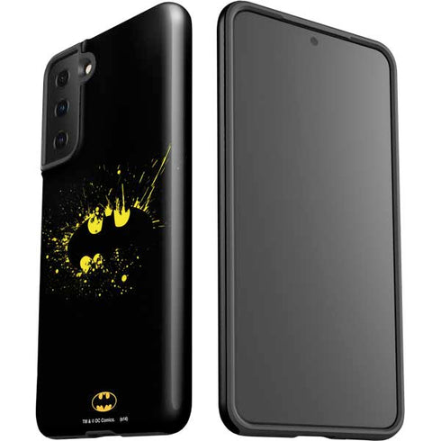 DC Comics Batman Logo Yellow Splash Galaxy S21 Plus 5G Pro Case