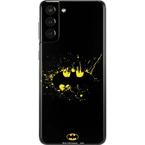 DC Comics Batman Logo Yellow Splash Galaxy S21 Plus 5G Skin