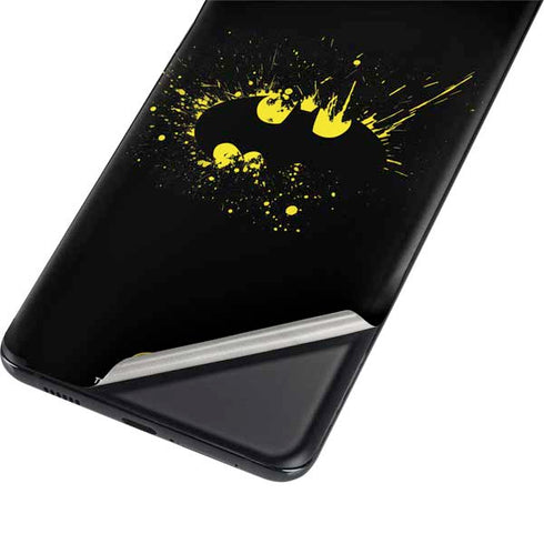 DC Comics Batman Logo Yellow Splash Galaxy S21 Ultra 5G Skin