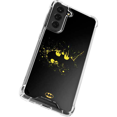 DC Comics Batman Logo Yellow Splash Galaxy S22 Plus Clear Case