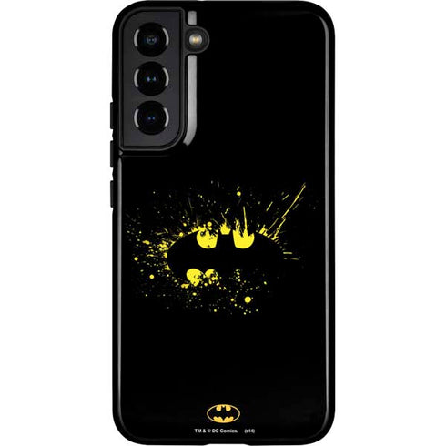DC Comics Batman Logo Yellow Splash Galaxy S22 Plus Pro Case