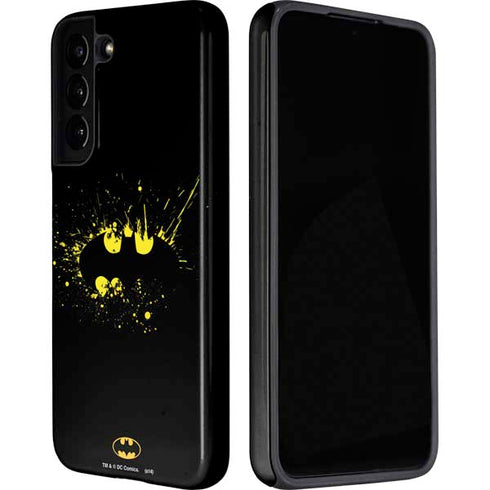 DC Comics Batman Logo Yellow Splash Galaxy S22 Plus Pro Case
