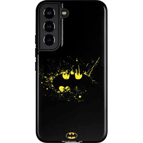 DC Comics Batman Logo Yellow Splash Galaxy S22 Pro Case