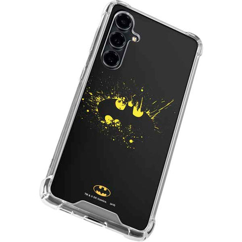 DC Comics Batman Logo Yellow Splash Galaxy S23 FE Clear Case