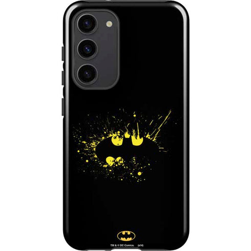 DC Comics Batman Logo Yellow Splash Galaxy S23 Plus Pro Case