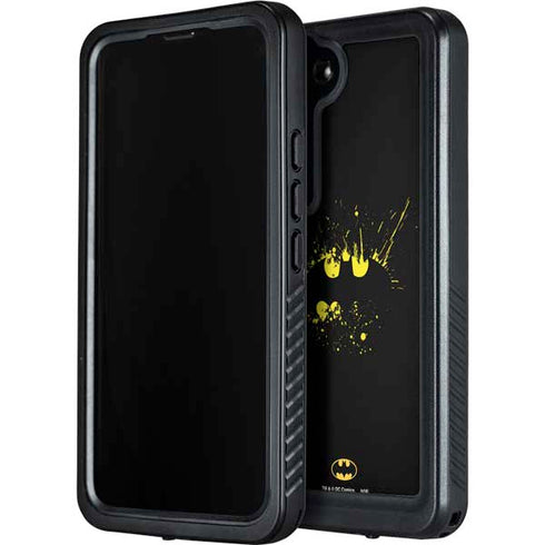 DC Comics Batman Logo Yellow Splash Galaxy S23 Plus Waterproof Case