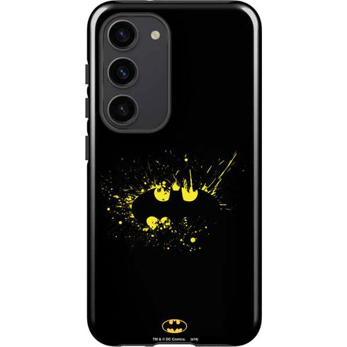DC Comics Batman Logo Yellow Splash Galaxy S23 Pro Case