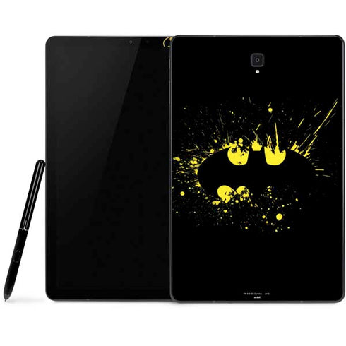 DC Comics Batman Logo Yellow Splash Samsung Galaxy Tab Skin