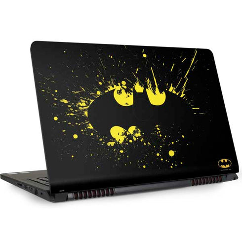 DC Comics Batman Logo Yellow Splash Dell Inspiron Skin