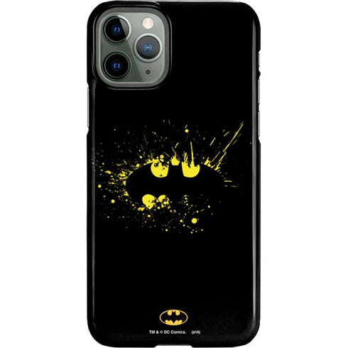 DC Comics Batman Logo Yellow Splash iPhone 11 Pro Lite Case