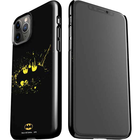 DC Comics Batman Logo Yellow Splash iPhone 11 Pro Lite Case
