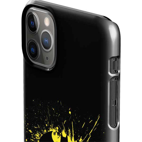 DC Comics Batman Logo Yellow Splash iPhone 11 Pro Max Lite Case
