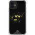 DC Comics Batman Logo Yellow Splash iPhone 12 Clear Case