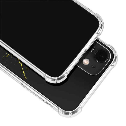 DC Comics Batman Logo Yellow Splash iPhone 12 Clear Case