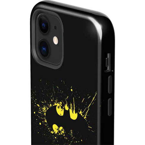 DC Comics Batman Logo Yellow Splash iPhone 12 Impact Case