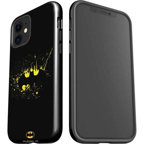 DC Comics Batman Logo Yellow Splash iPhone 12 Impact Case