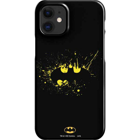 DC Comics Batman Logo Yellow Splash iPhone 12 Mini Lite Case