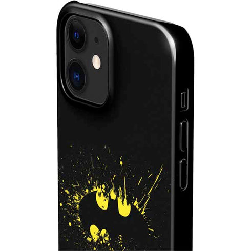 DC Comics Batman Logo Yellow Splash iPhone 12 Mini Lite Case